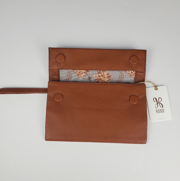 HOBO Toffee Brown Wristlet Clutch - Picture 2 of 10